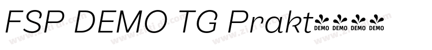 FSP DEMO TG Prakt字体转换 FSP DEMO TG Prakt字体转换